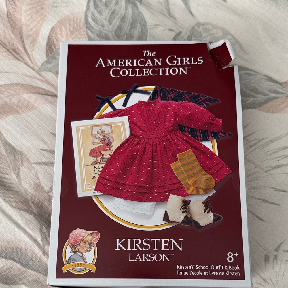 American Girl Kirsten Larson Doll Outfit - Red and White